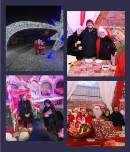 Foto volontari de La Pulce Nel Cuore al Villaggio di Babbo Natale a Comacchio